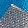 Солярное покрытие Aquaviva Platinum Bubbles серебро/голубой (5х50 м, 500 мкм)