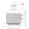 Верхняя крышка для фильтров Aquaviva D1050/1250/1400 мм